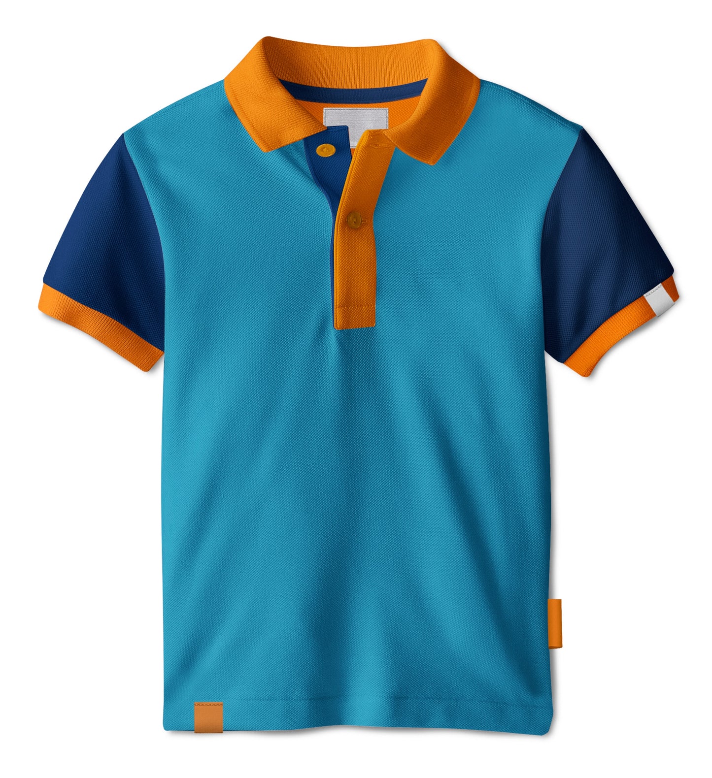 半袖　ツートーンカラーポロシャツ